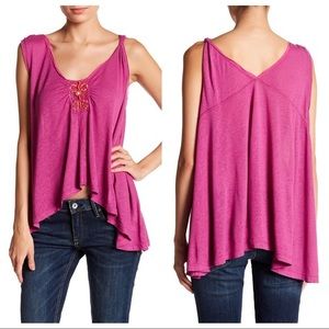 FREE PEOPLE PINK TANK TOP